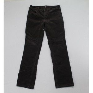 St John Bay Women Brown Corduroy Pants Straight Leg Size Waist Size 30
